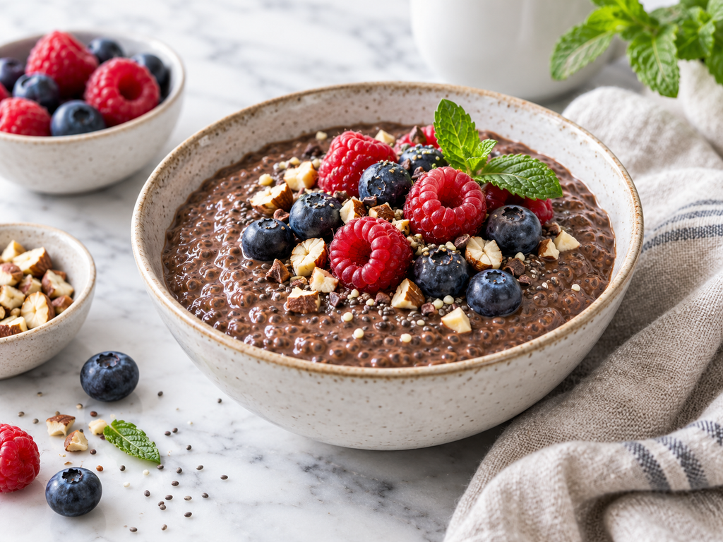 Schokoladen-Chia-Pudding