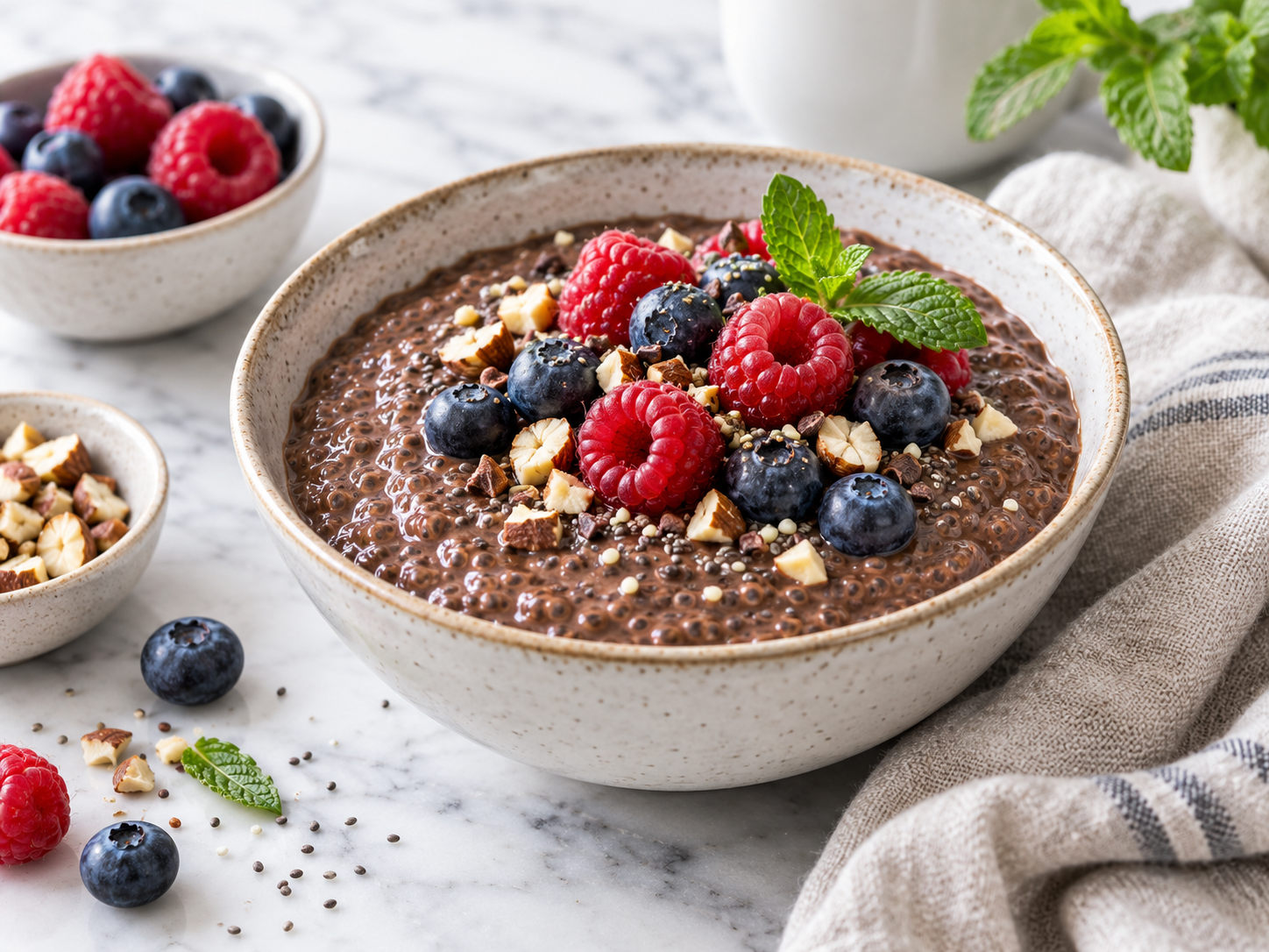 Schokoladen-Chia-Pudding