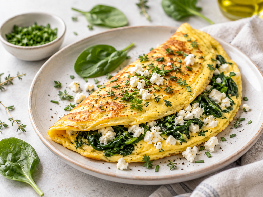 Feta-Kräuter-Omelett