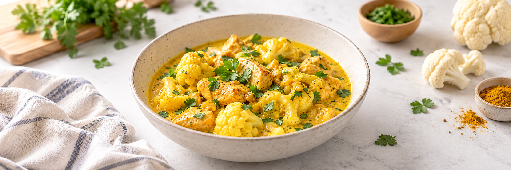 Hähnchen-Curry mit Blumenkohl