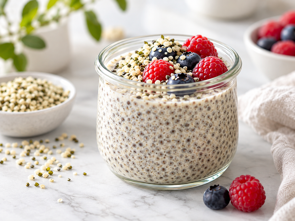 Hanf-Chia-Pudding
