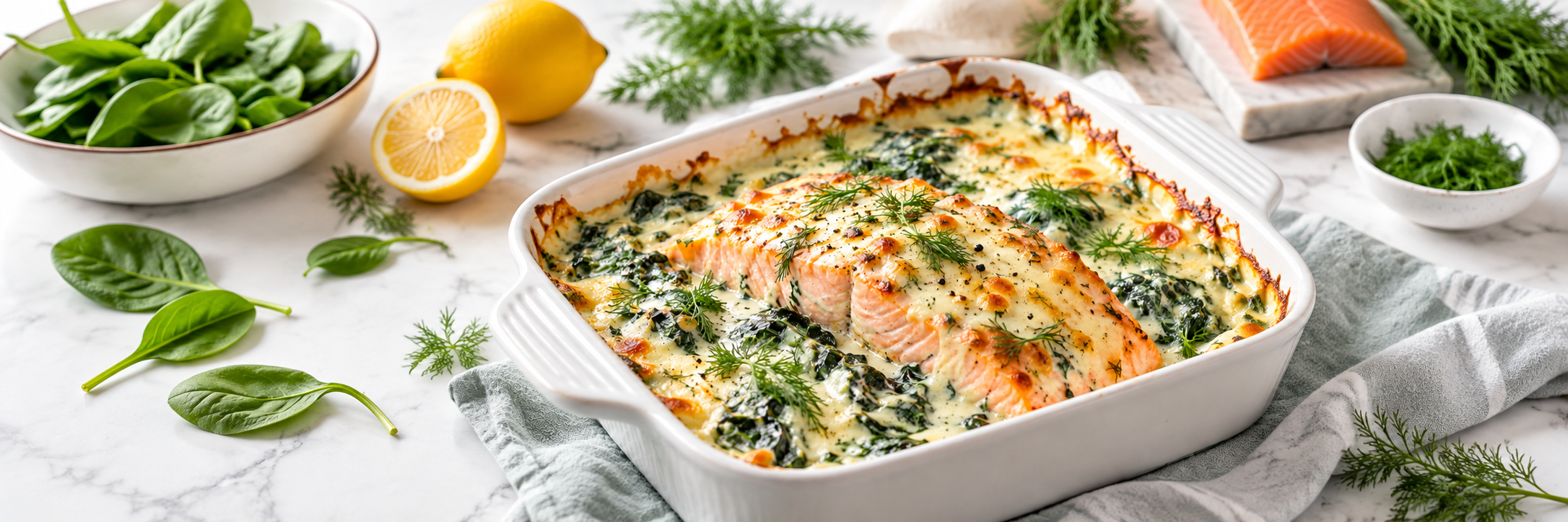 Lachs-Spinat-Auflauf


