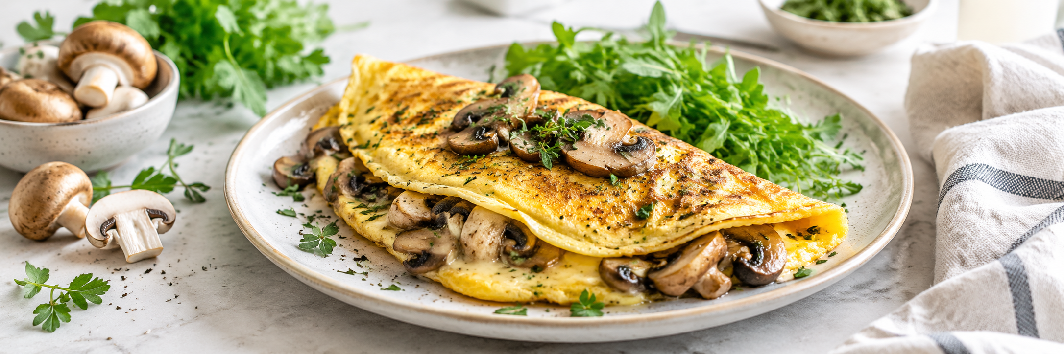Pilz-Omelette