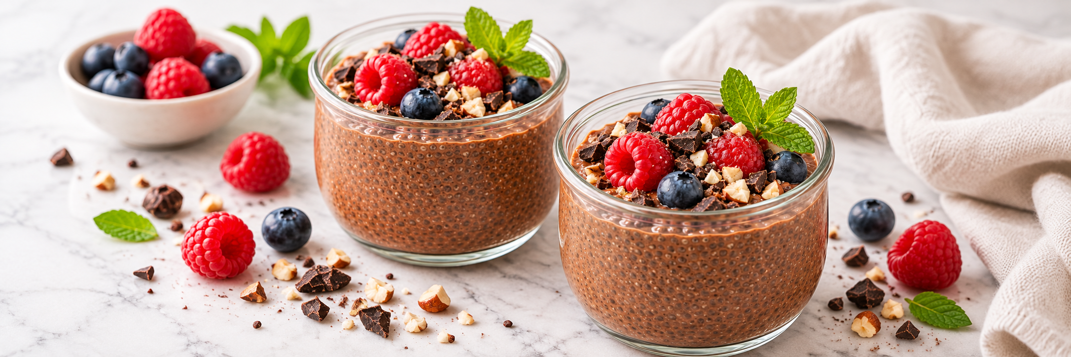 Samtige Schoko-Chia-Creme